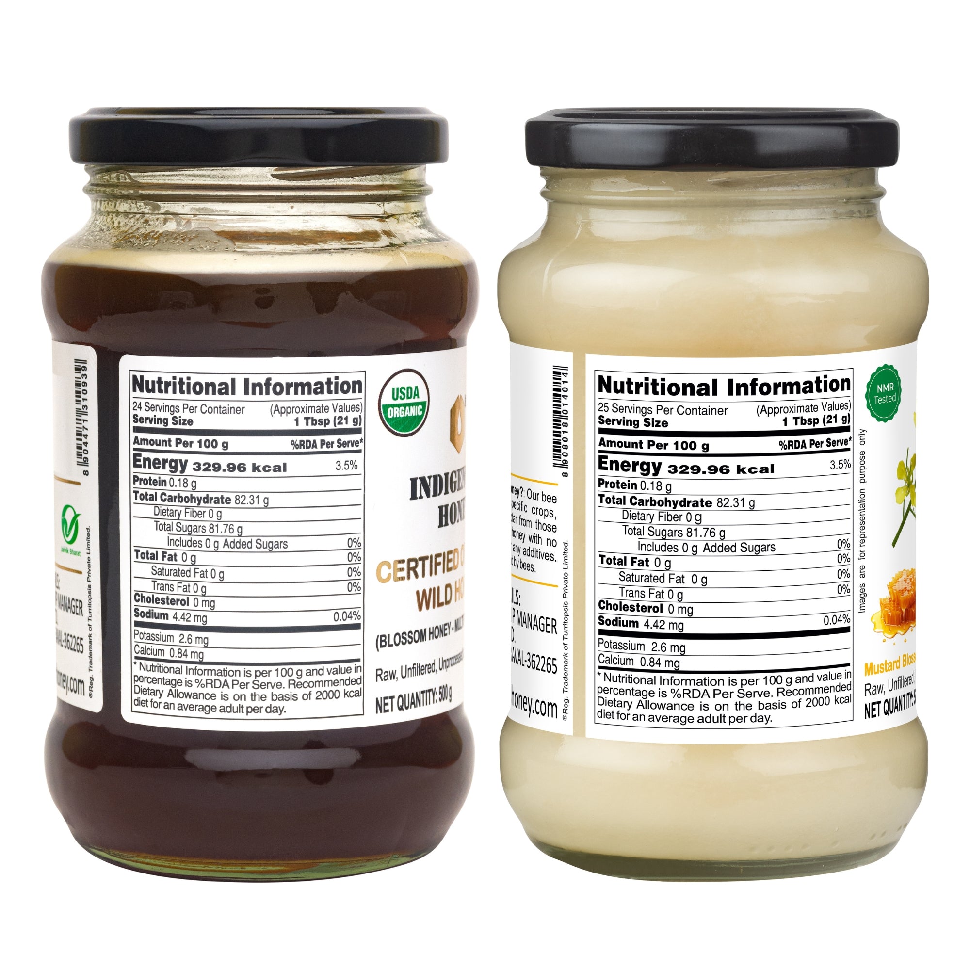 Nutritional Information Of Wild Honey & Mustard Honey