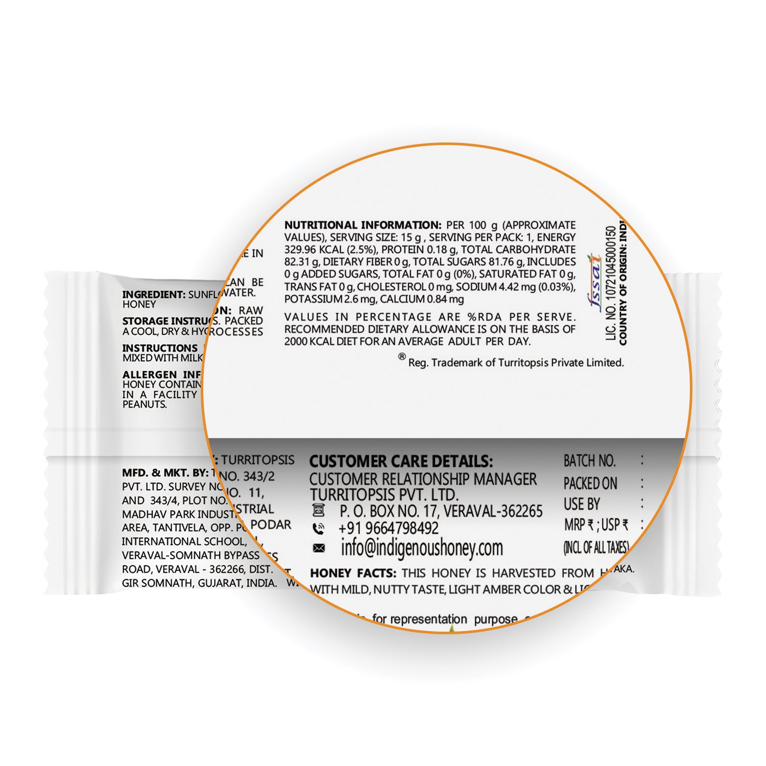 nutritional value of sunflower blossom honey