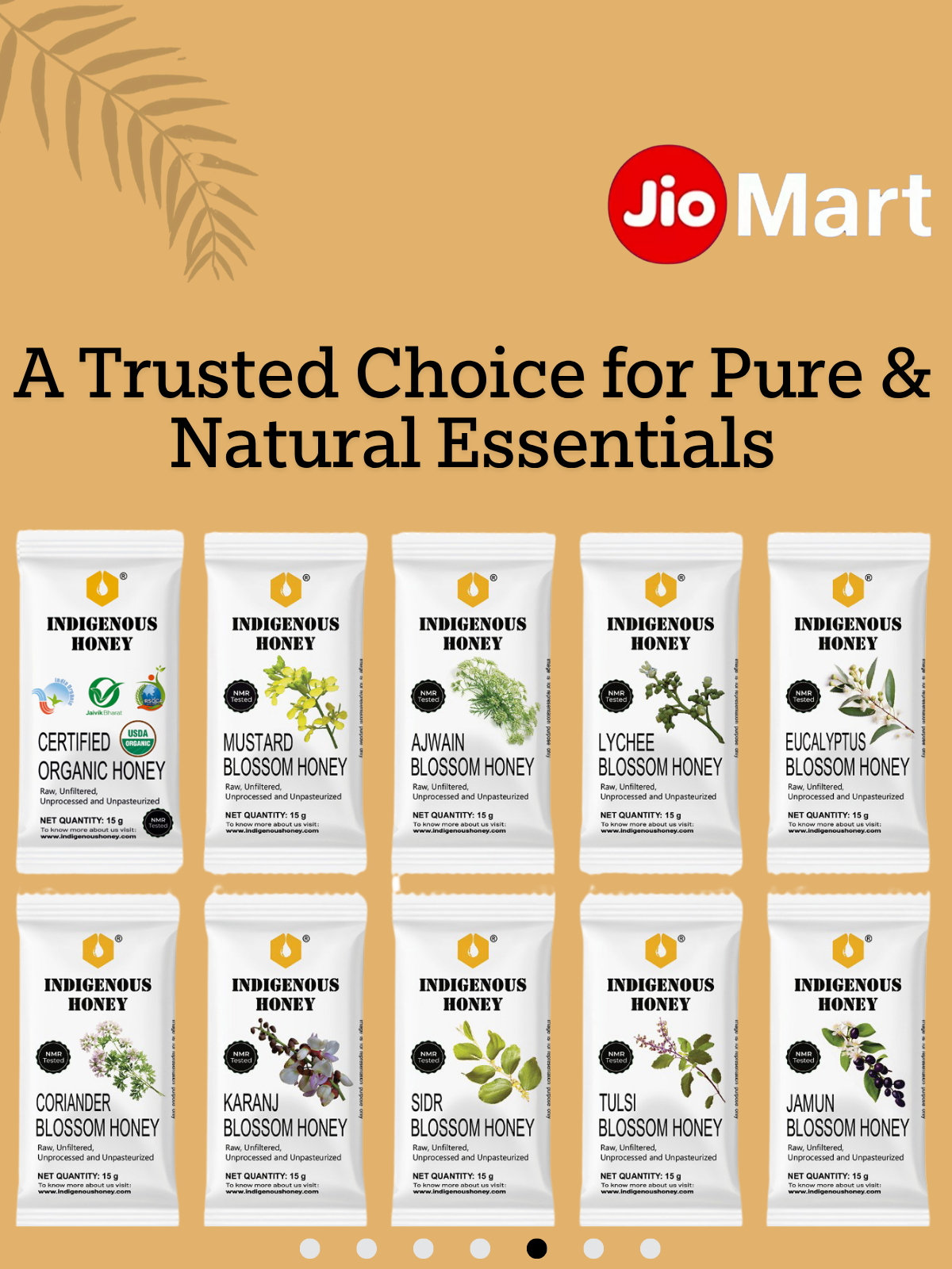 organic honey sachets