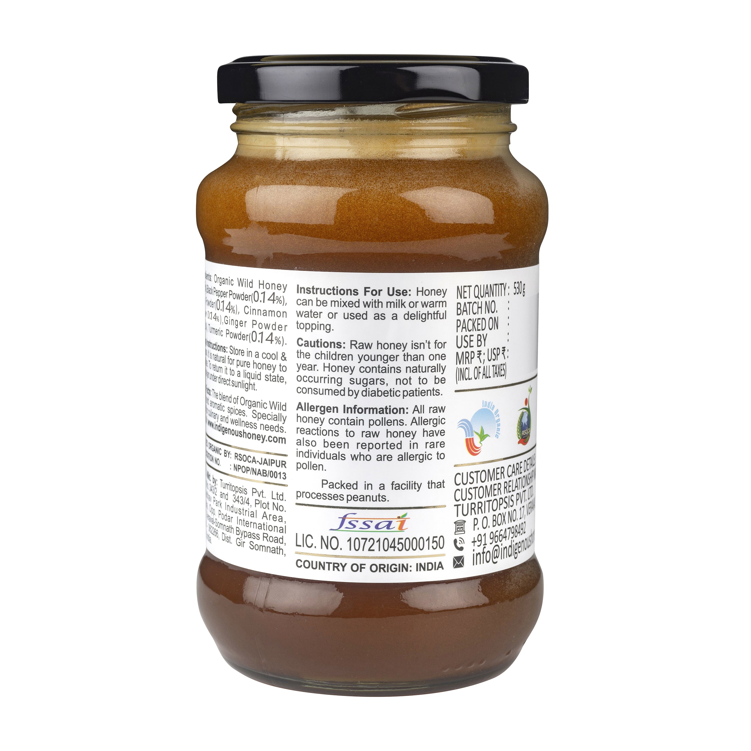 organic Multi flora honey