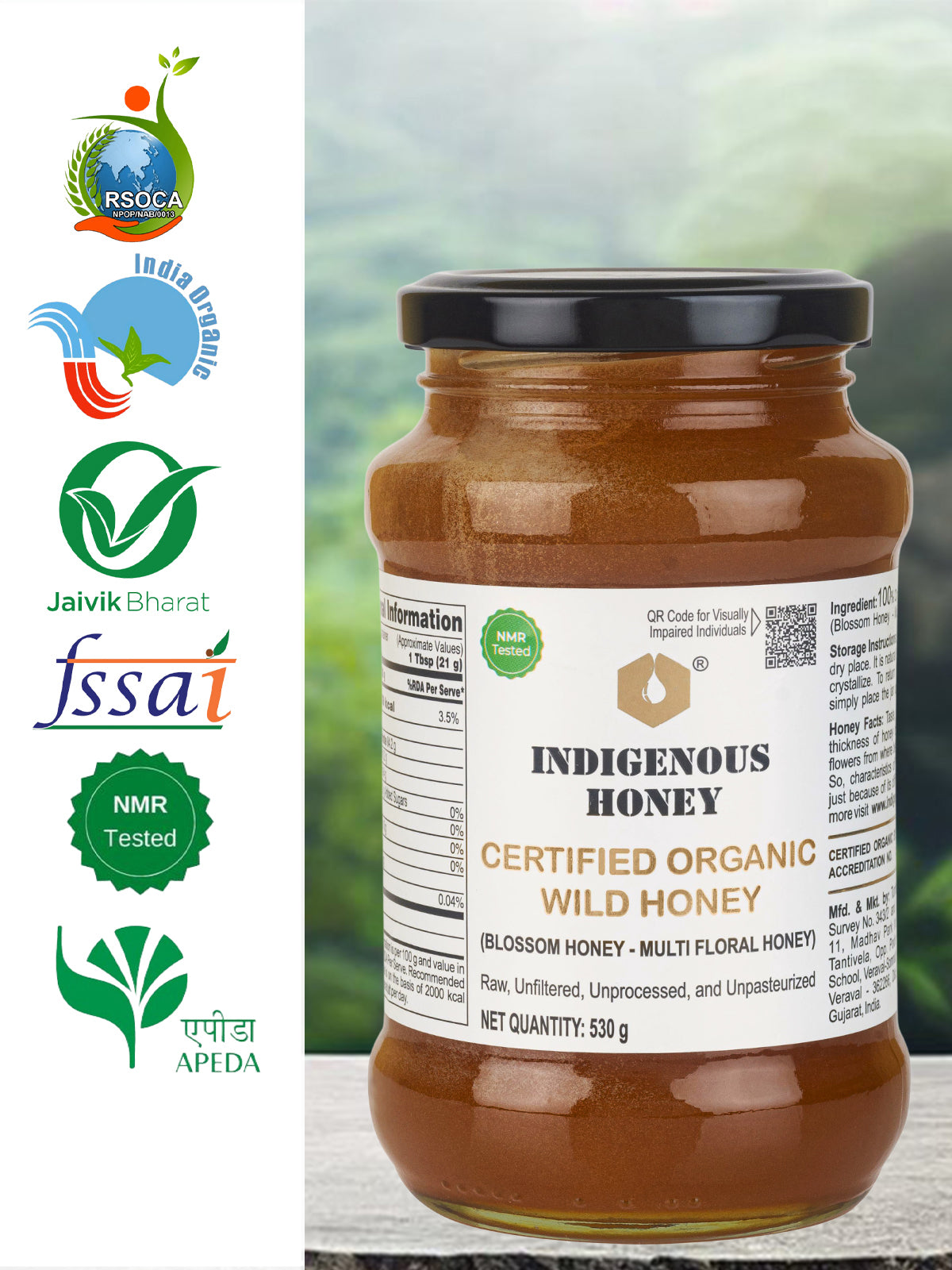 Organic Wild Honey NMR Tested 