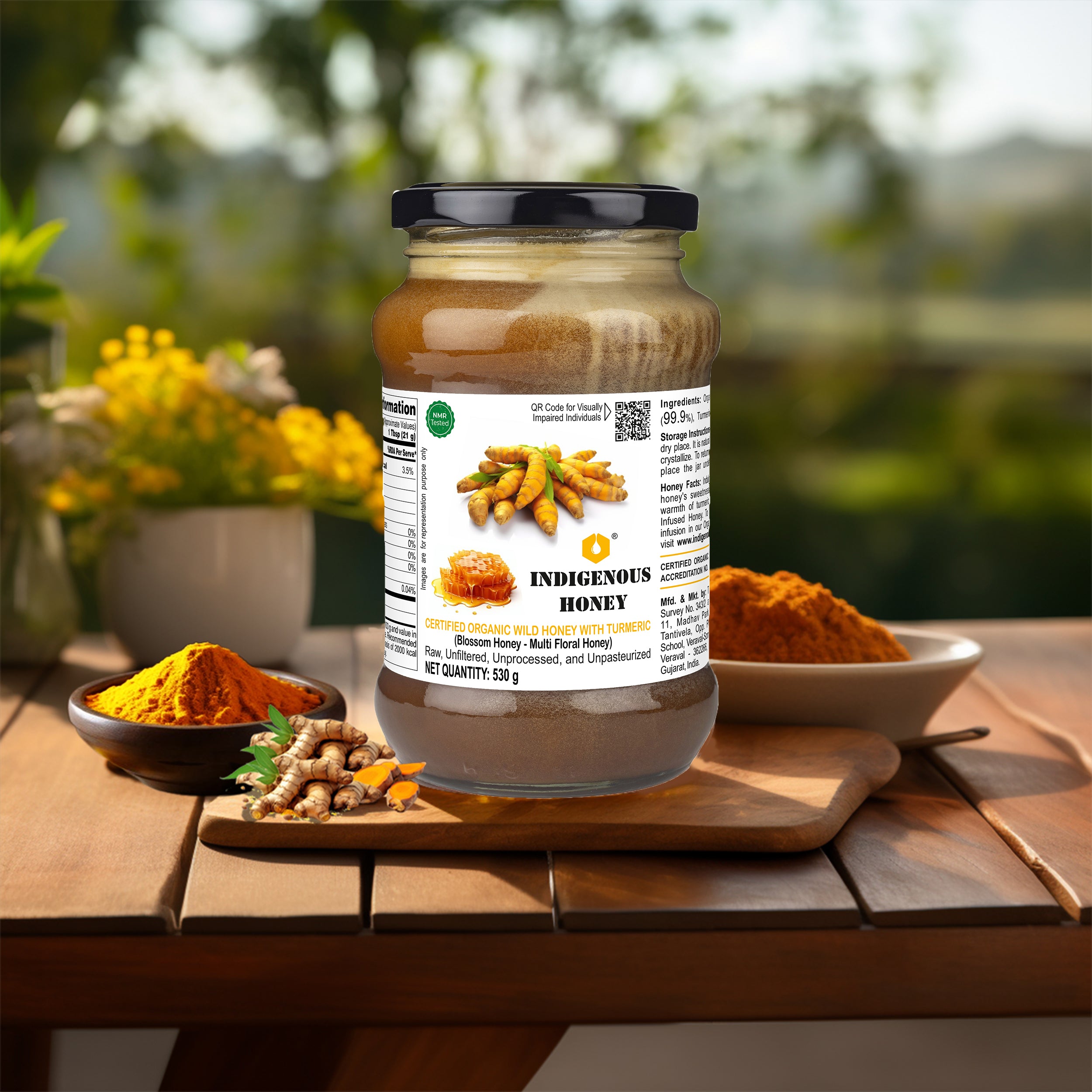 Pure Natural Honey Infused with Turmeric