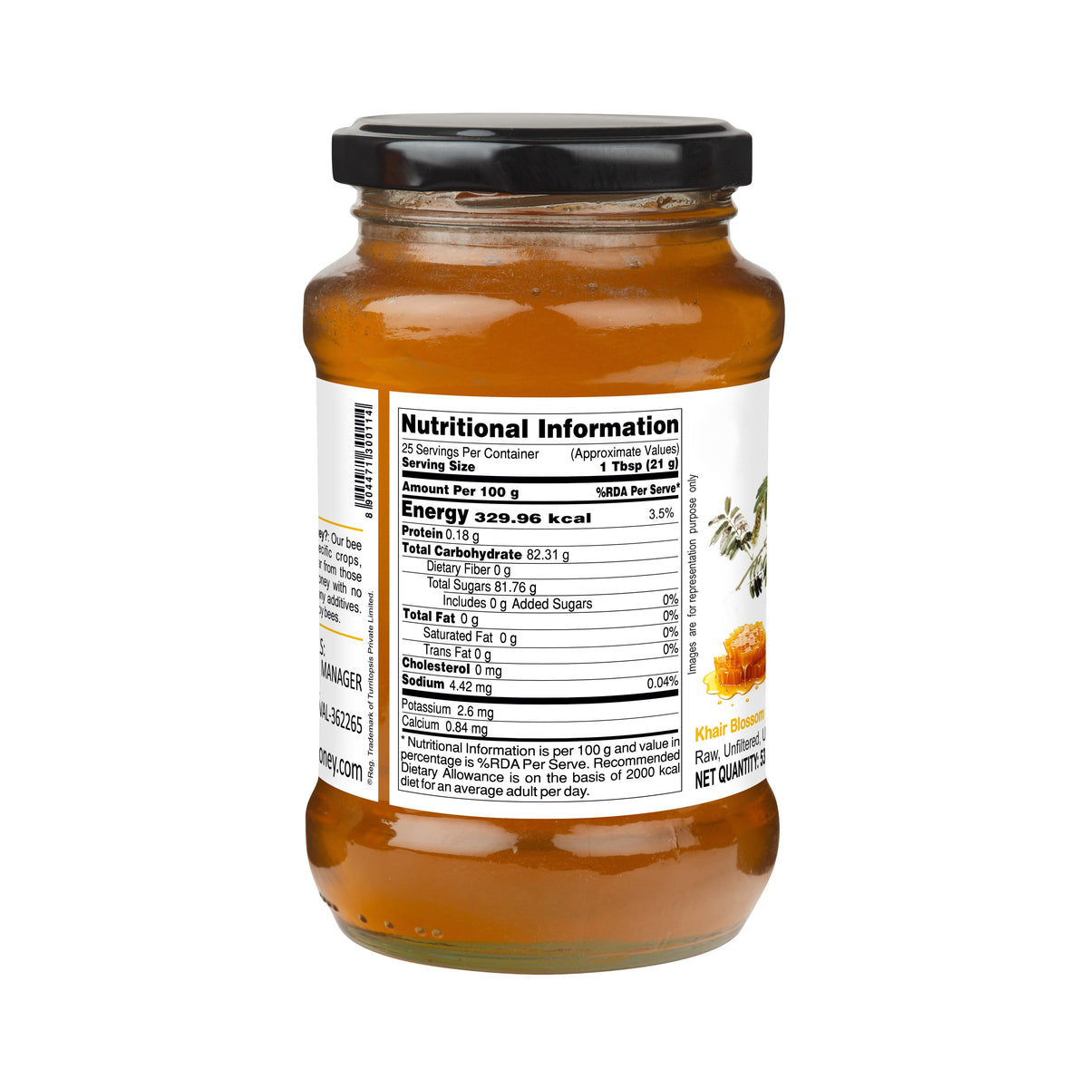 Natural Raw Khair Honey - Unpasteurized, Unheated Delight
