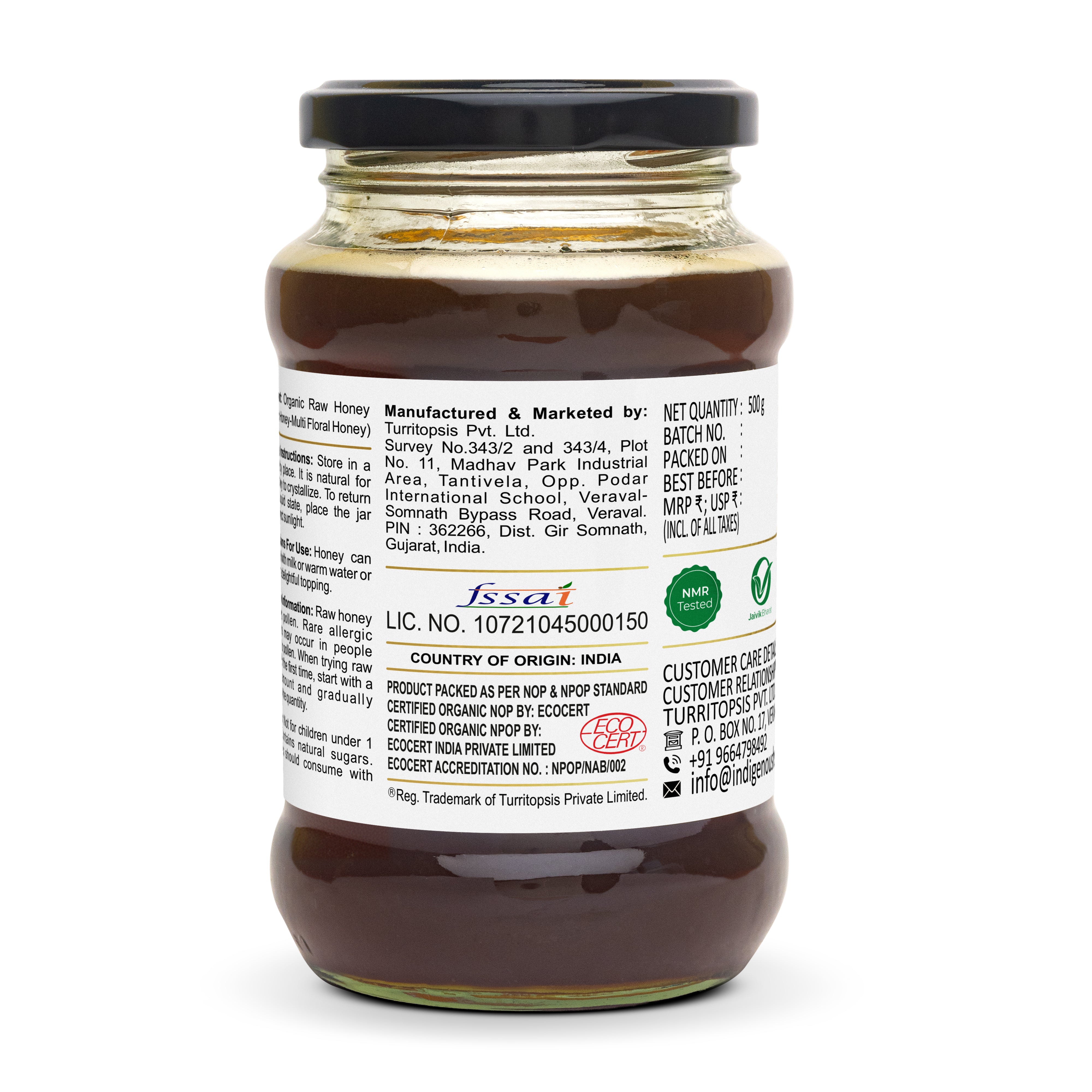 Pure Organic raw Honey