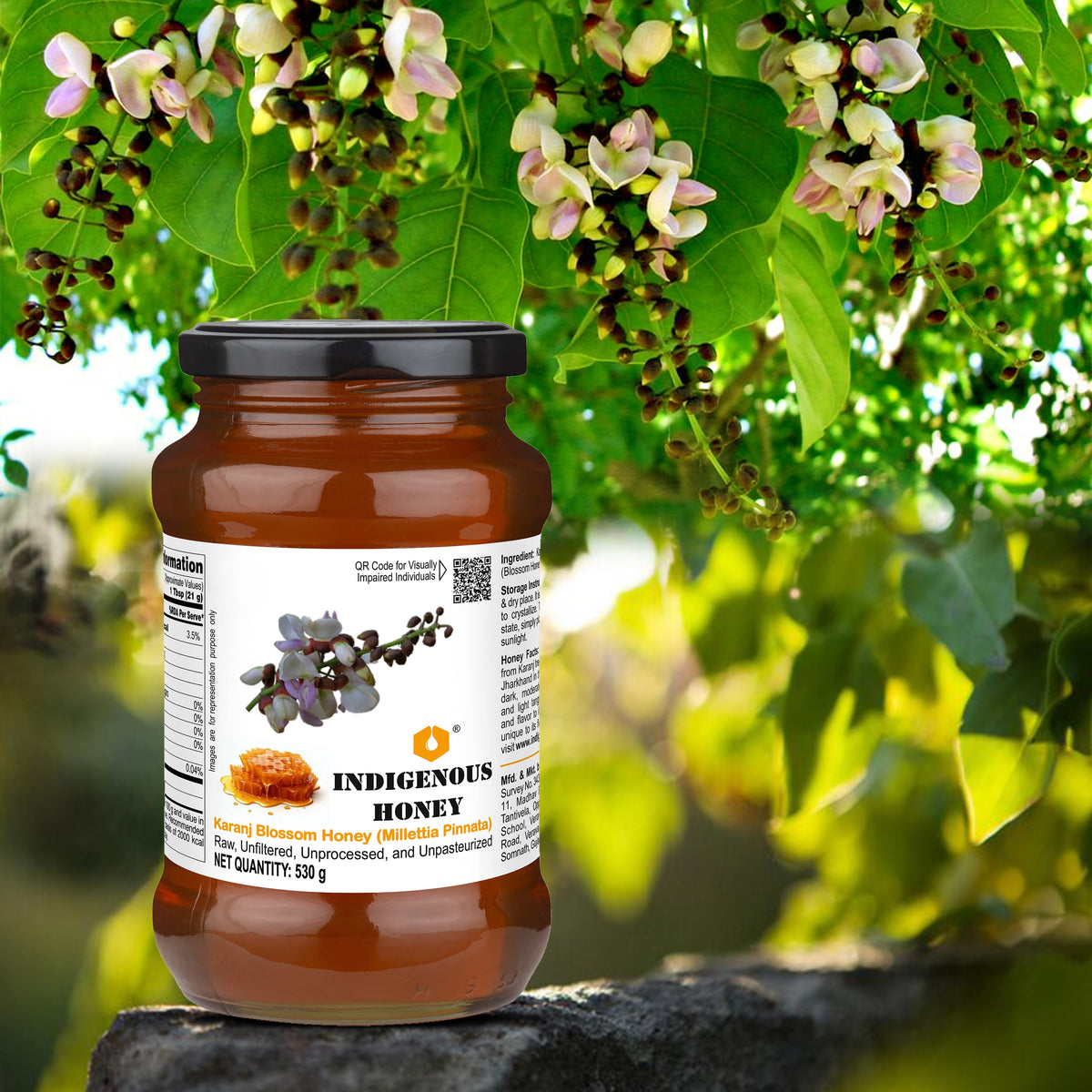 Pure Unprocessed Karanj Blossom Honey