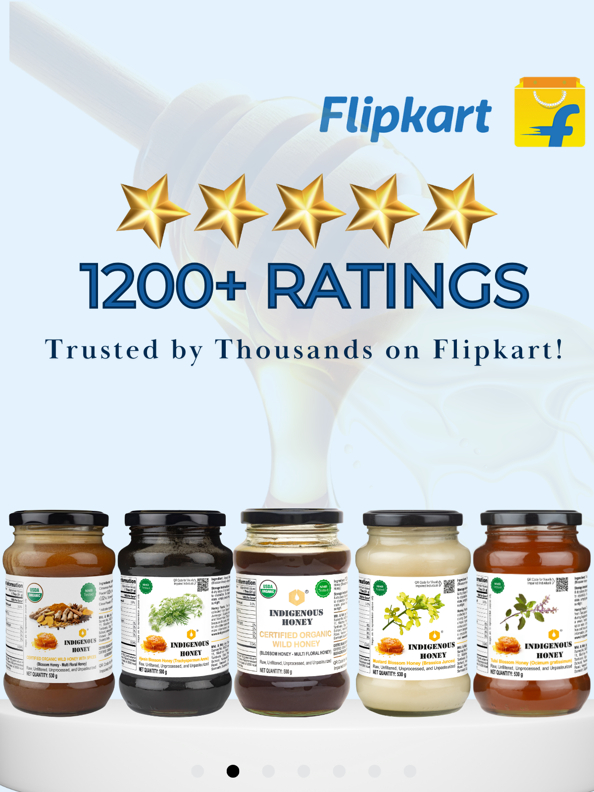 Pure organic wild forest honey