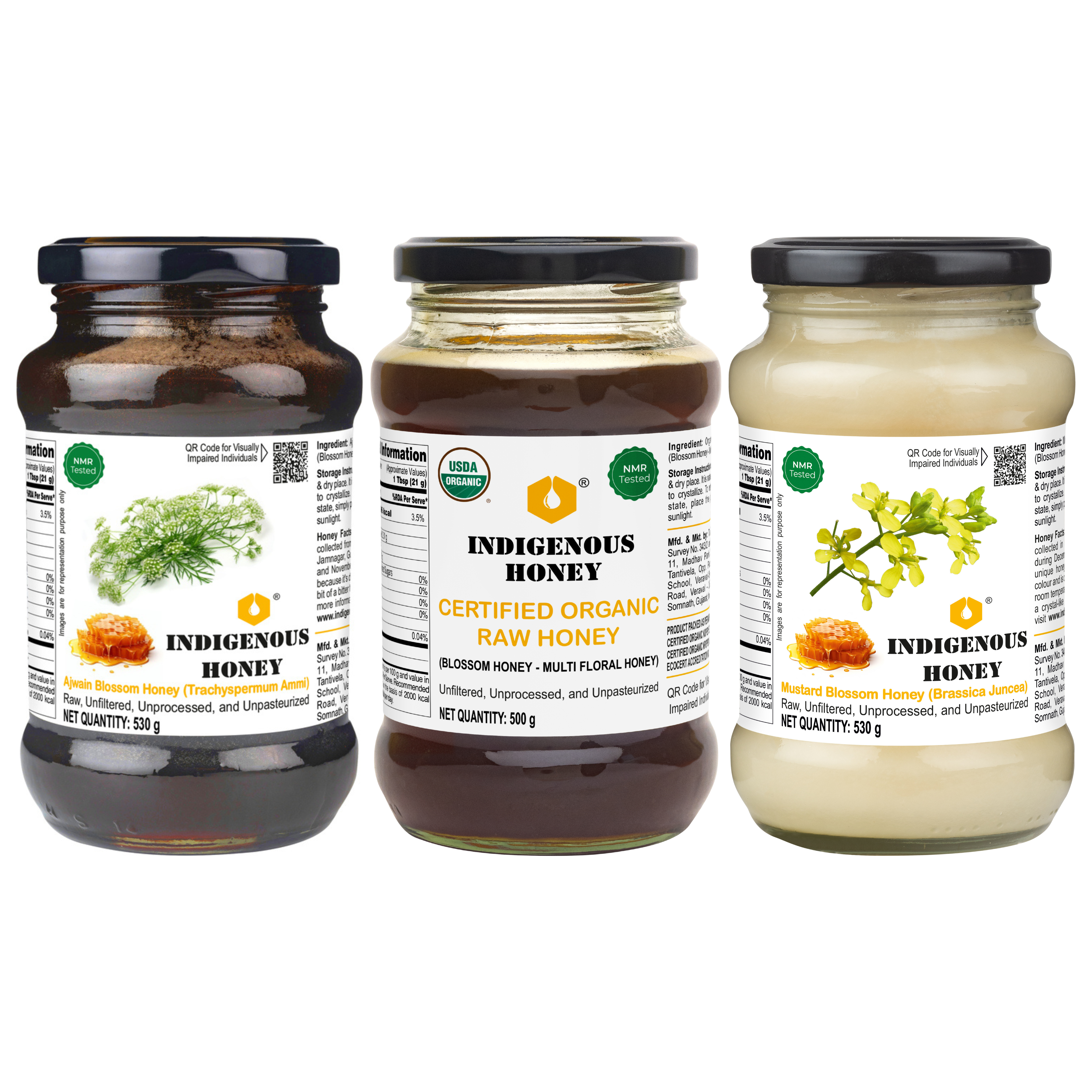 Raw Ajwain Organic Raw And Mustard Honey