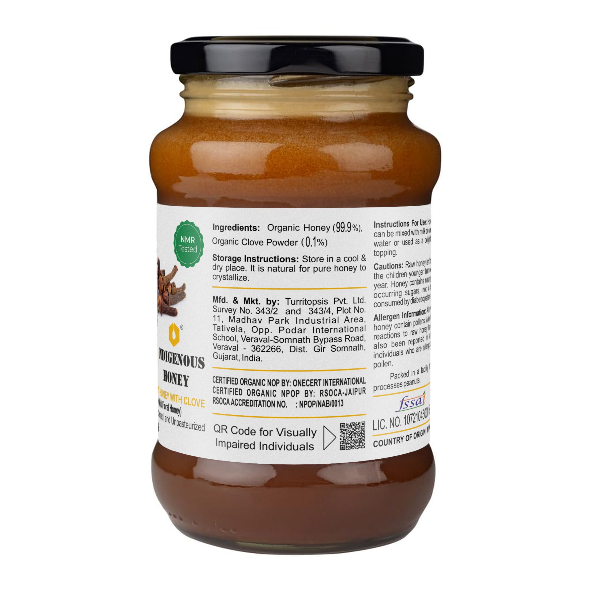 Raw Clove Blossom Honey