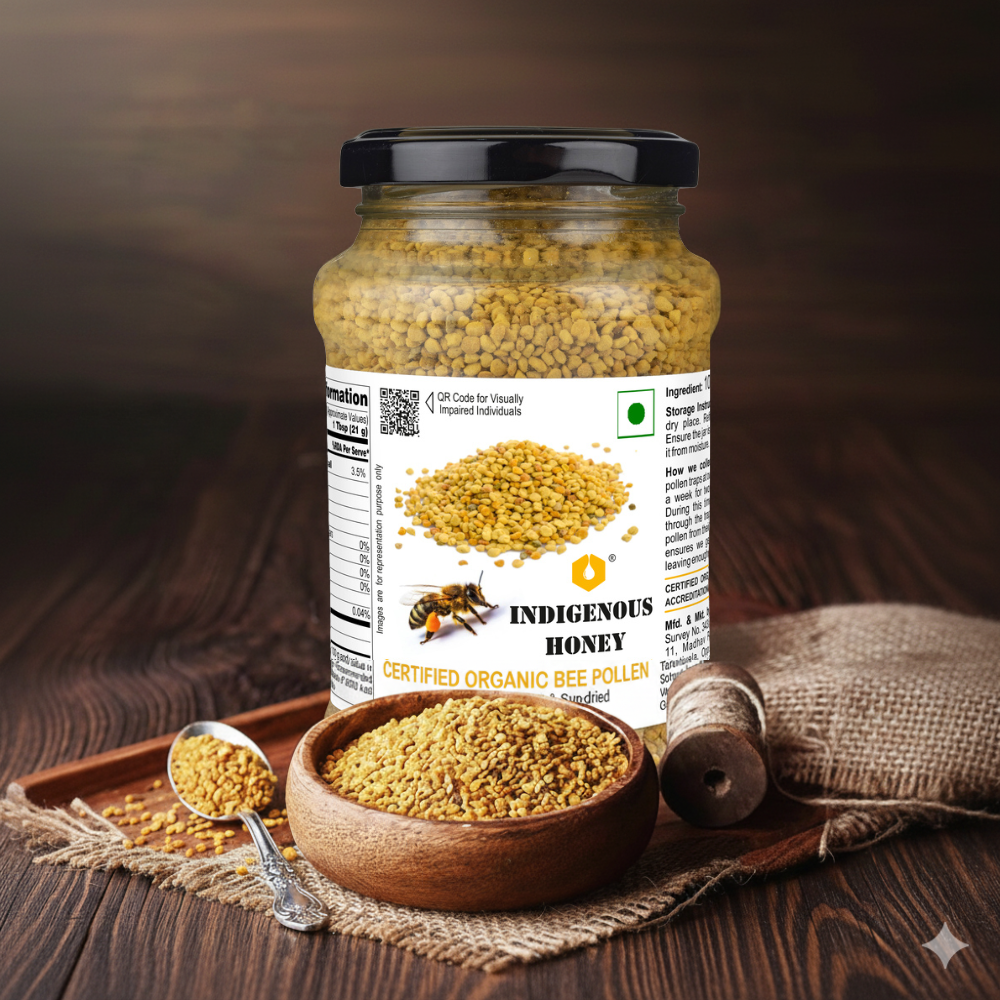 Raw natural bee pollen