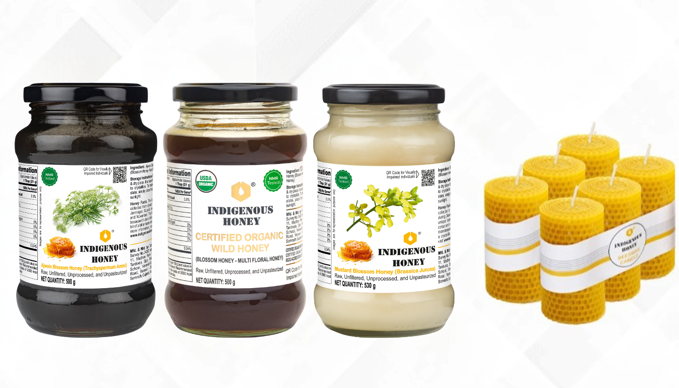 Raw unfiltered natural honey