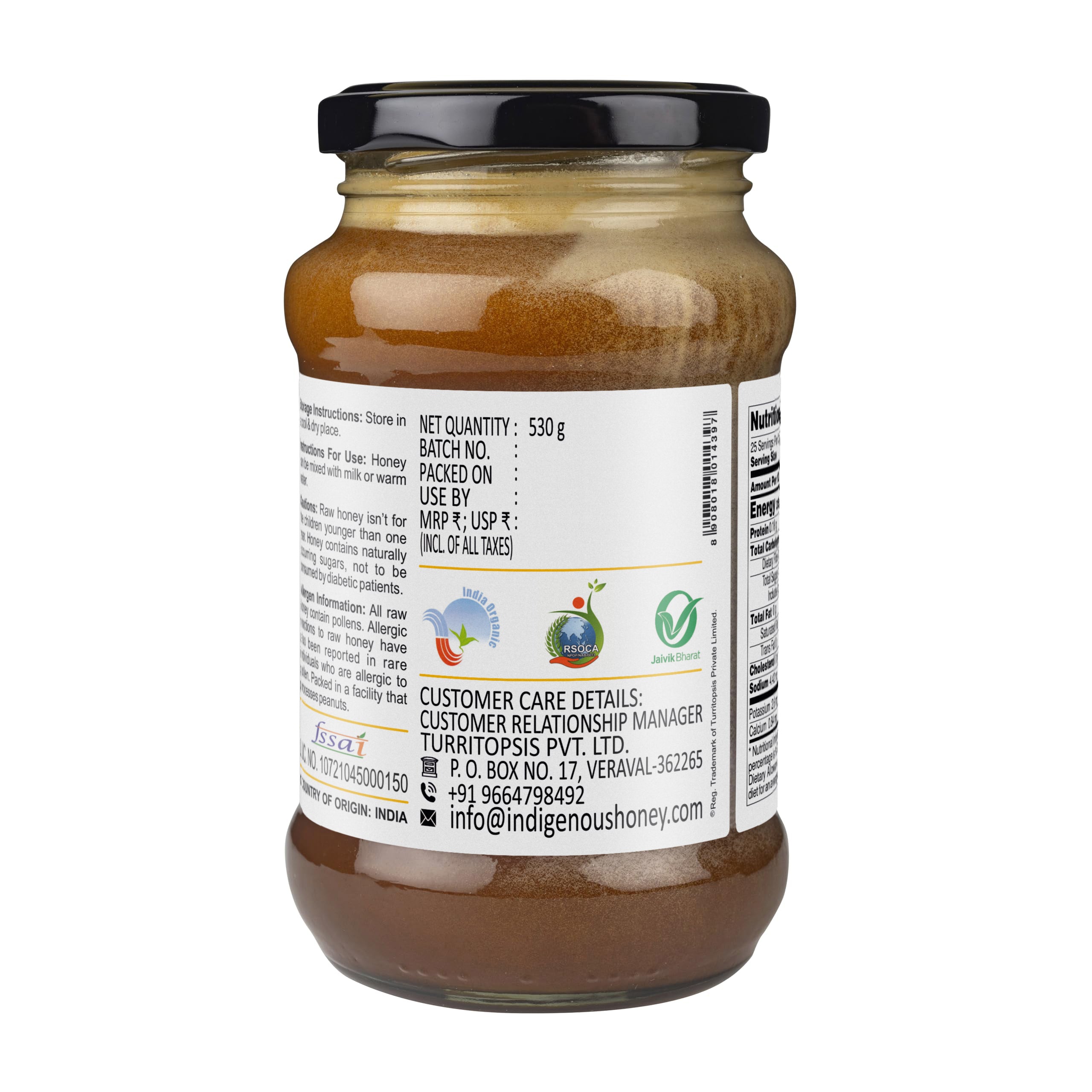 Spice infused USDA certified honey