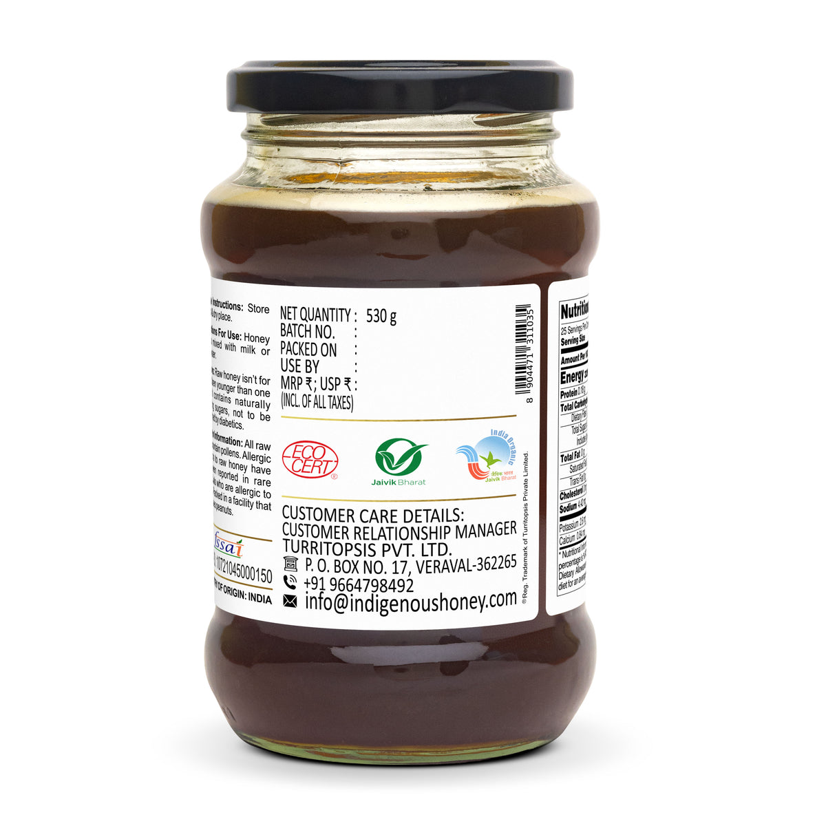 USDA Certified Organic Raw Honey With Spices