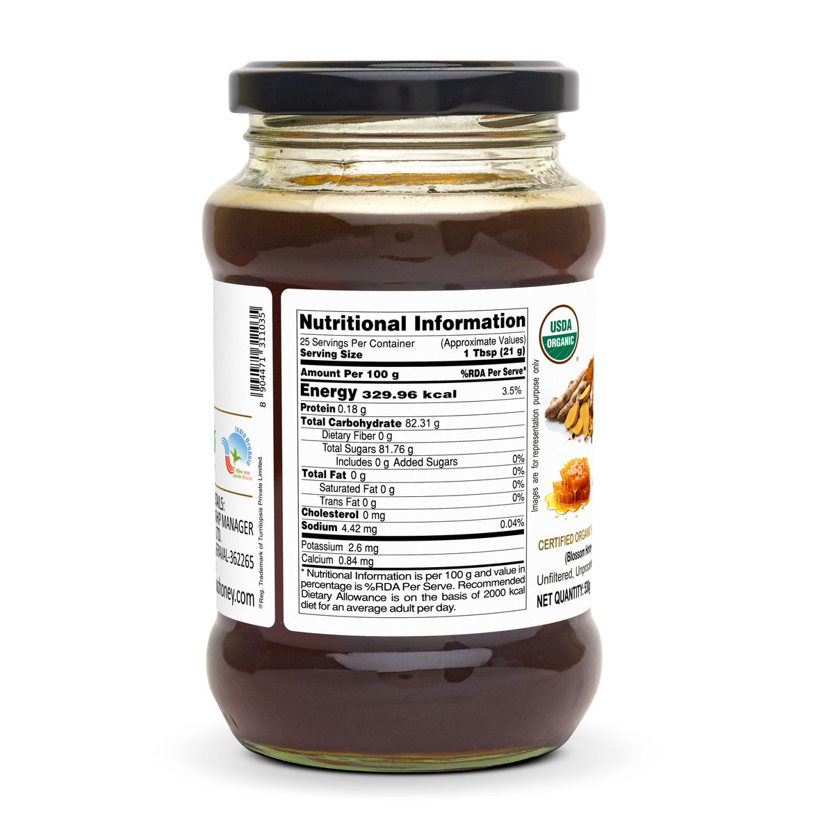 USDA Certified Raw Honey With Organic  Spices