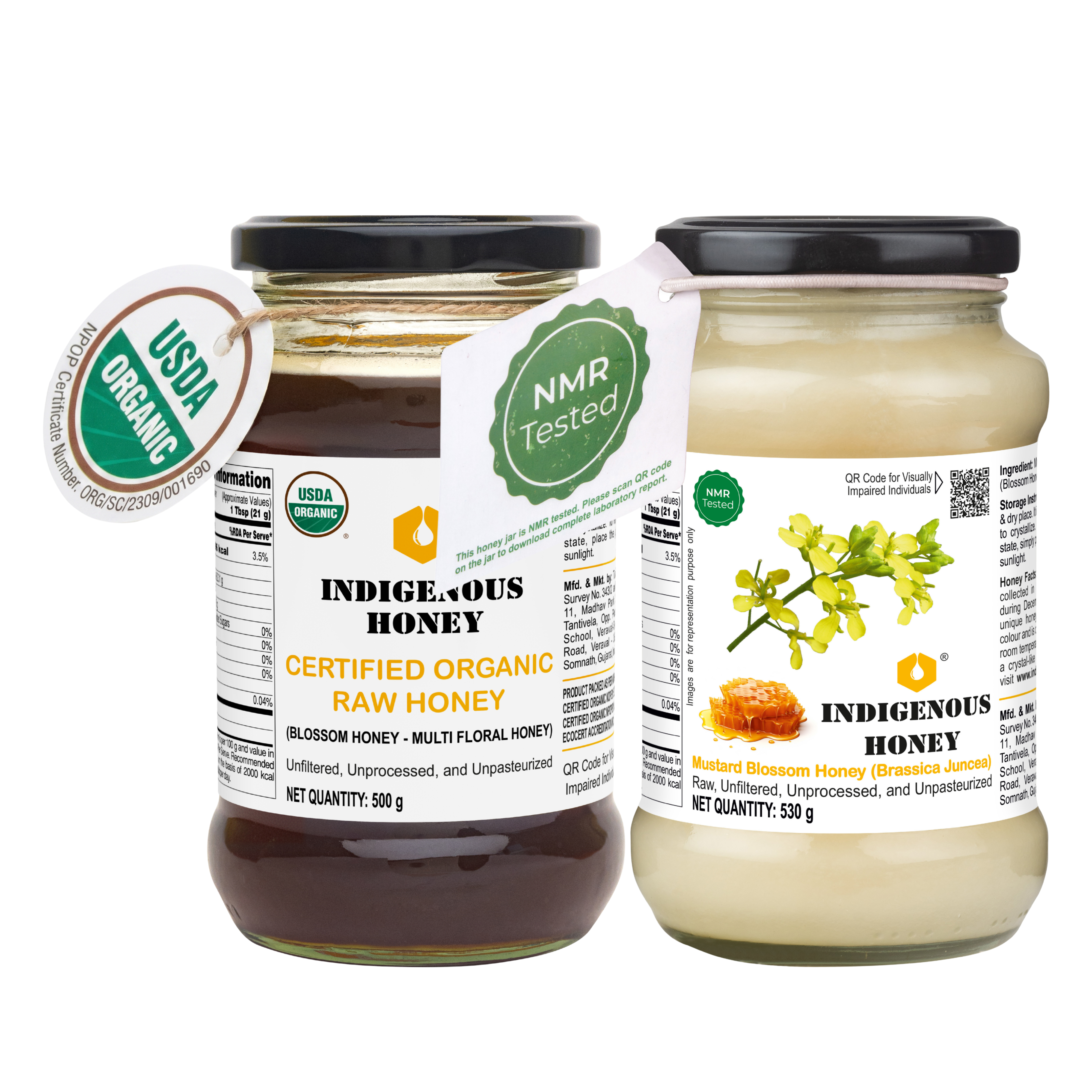 USDA Raw Honey NMR Mustard Honey