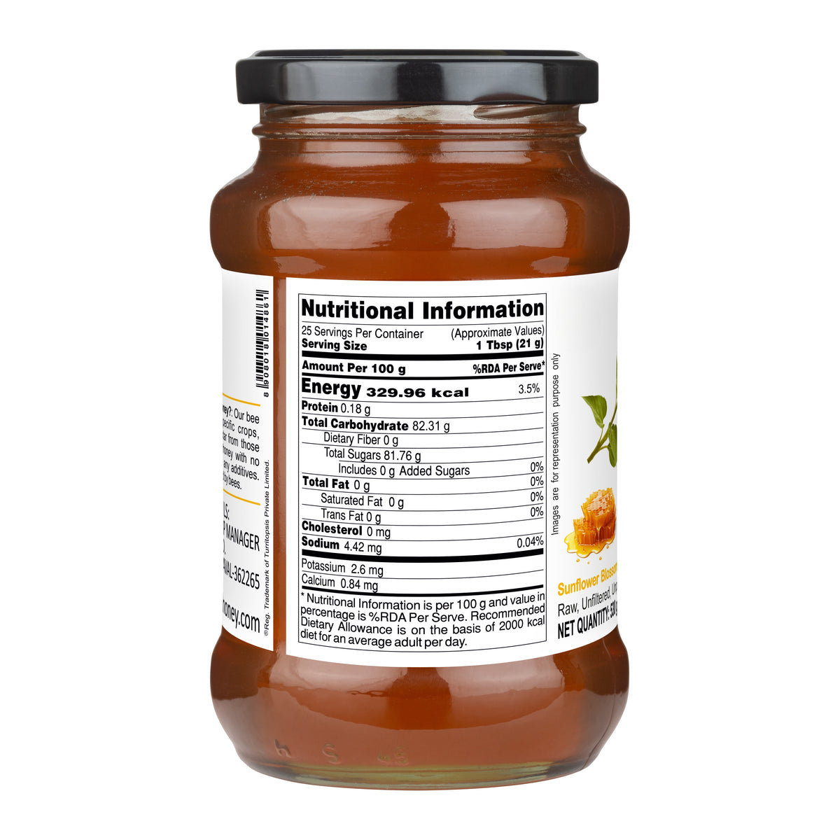 Unprocessed Raw Sunflower Honey