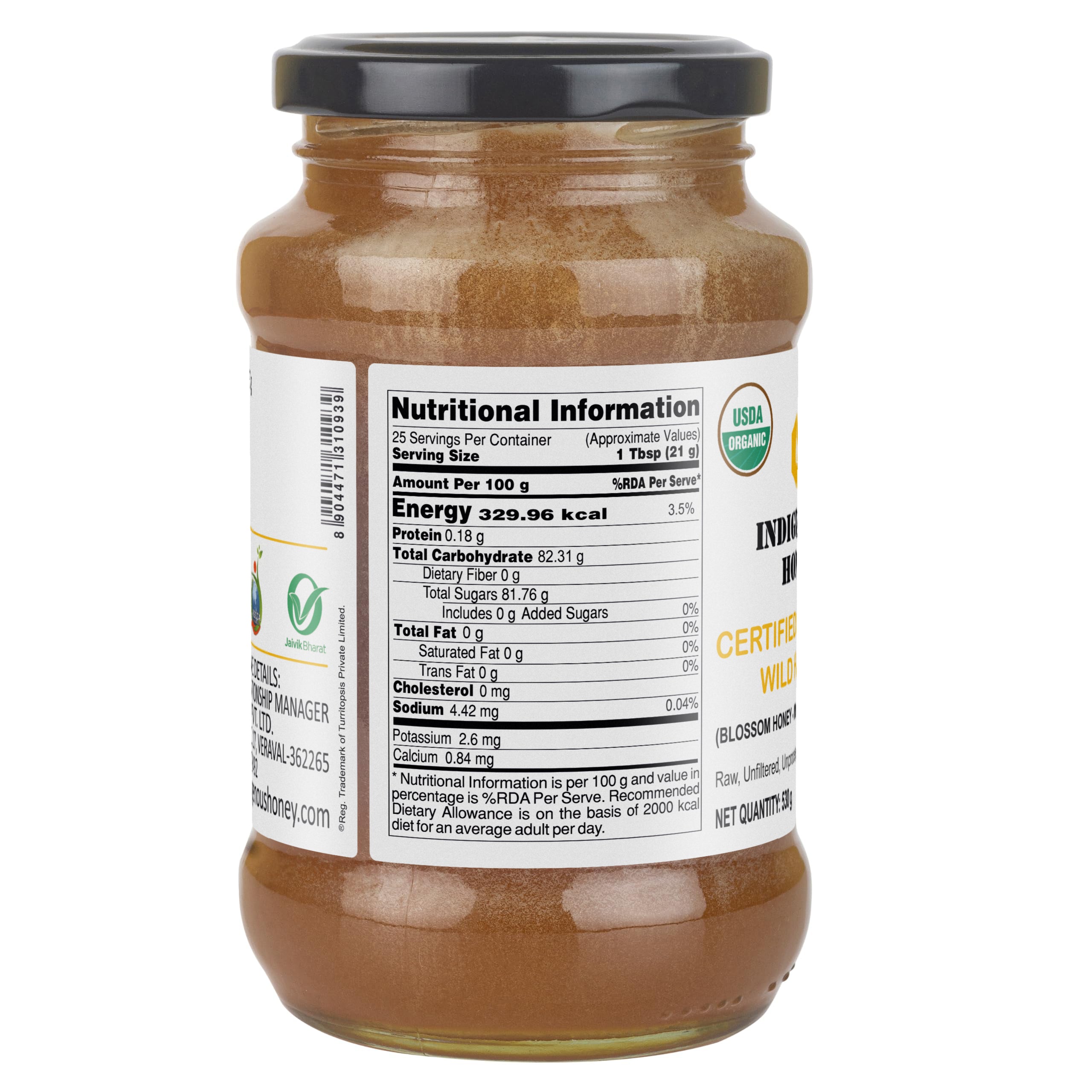 Wild Honey Nutritional Values