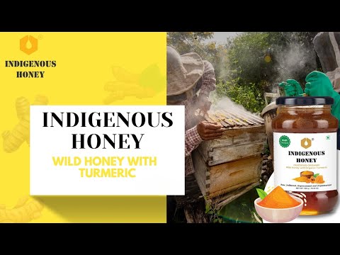Organic honey infused with organic turmeric