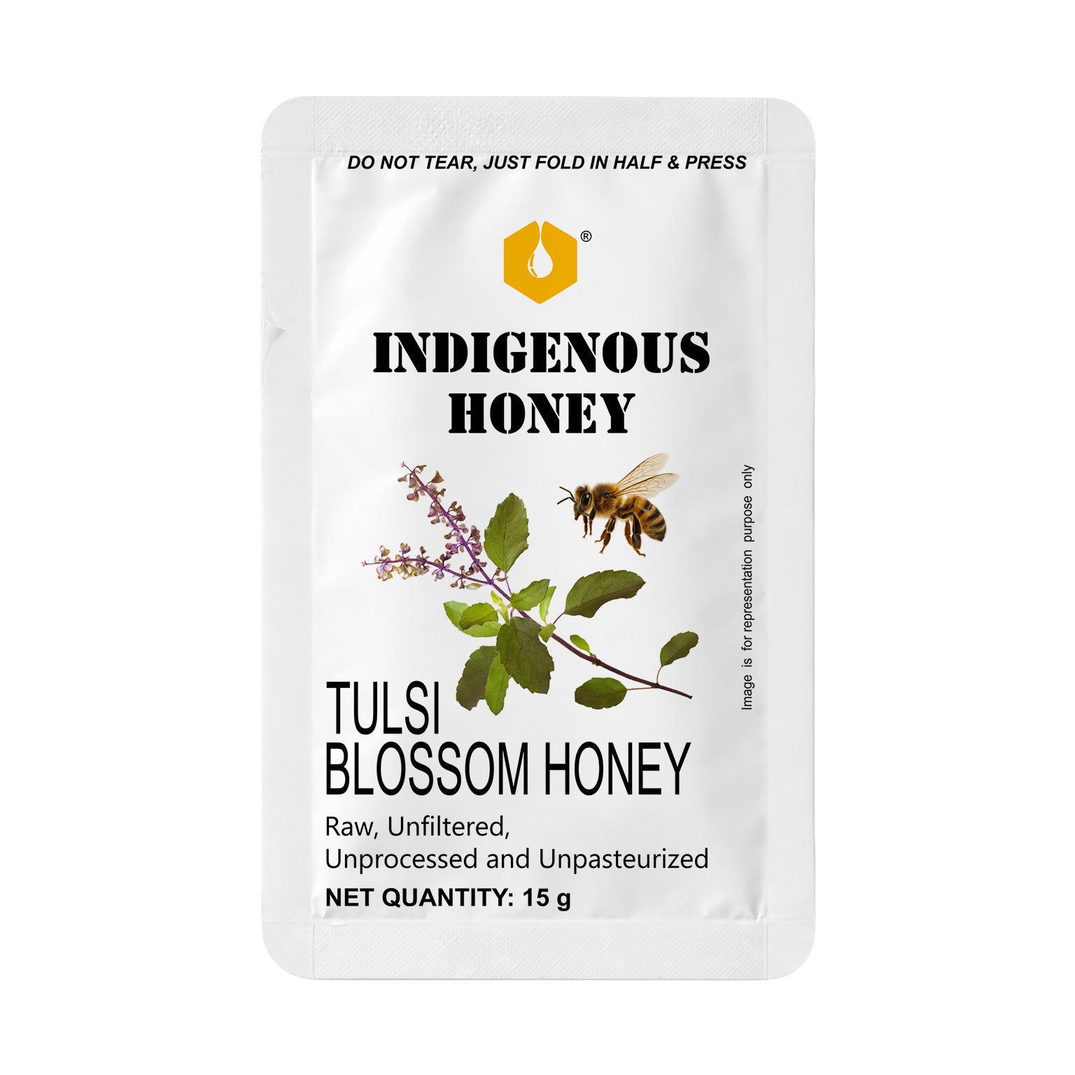 raw unprocess tulsi honey