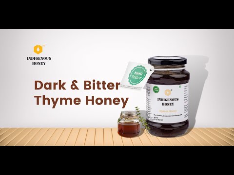 Naturally dark ajwain honey